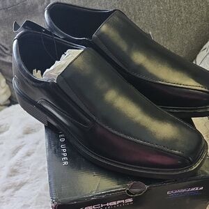 Skechers Men's Black Slip-On Shoes